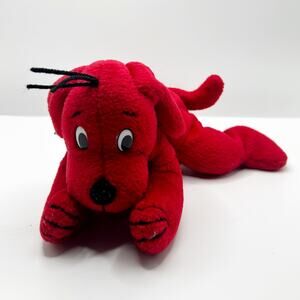 Vintage 1997 Clifford The Big Red Dog Scholastic Side Kicks Plush Stuffed 8"